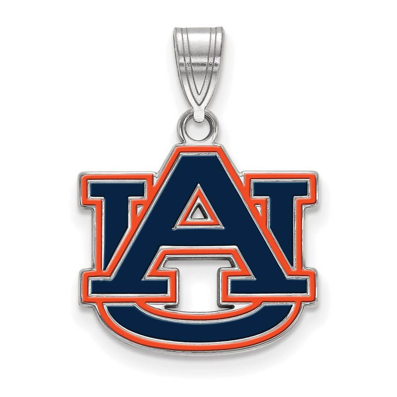 Sterling Silver Auburn U Medium Enamel Pendant